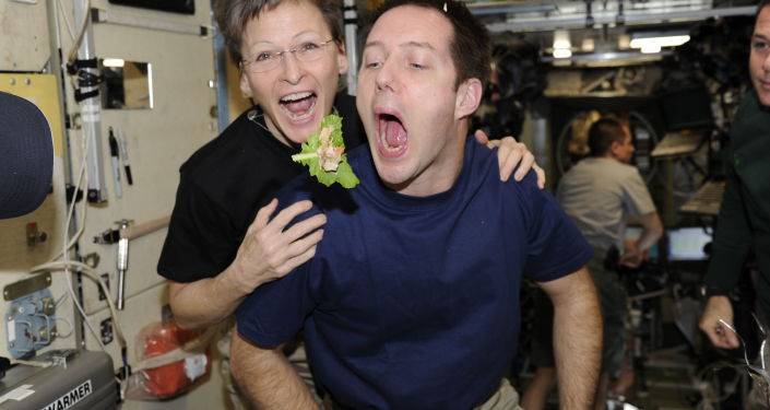 Пицца, мороженое и выращенный салат: что едят космонавты на борту МКС