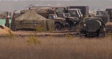 В сети появилось видео с огромным лагерем российских войск на границе с Украиной (ВИДЕО)