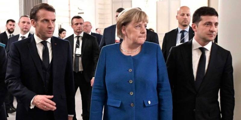На переговоры Зеленского и Макрона приедет Меркель, но журналистов РИА Новости не пустили - ТЕЛЕГРАФ