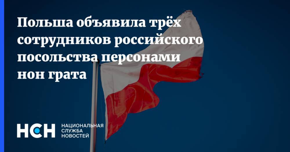 Польша объявила трёх сотрудников российского посольства персонами нон грата