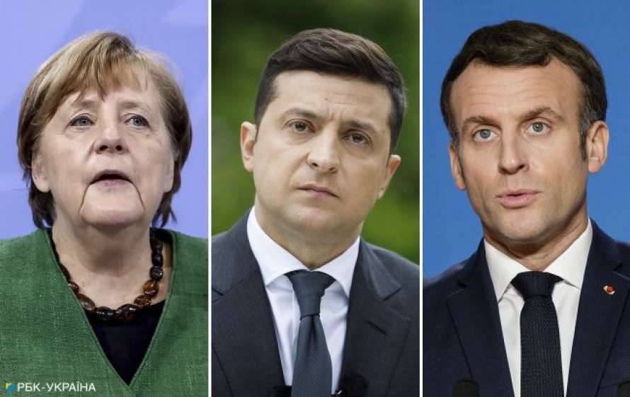 Сегодня в Париже состоится встреча Зеленского, Макрона и Меркель