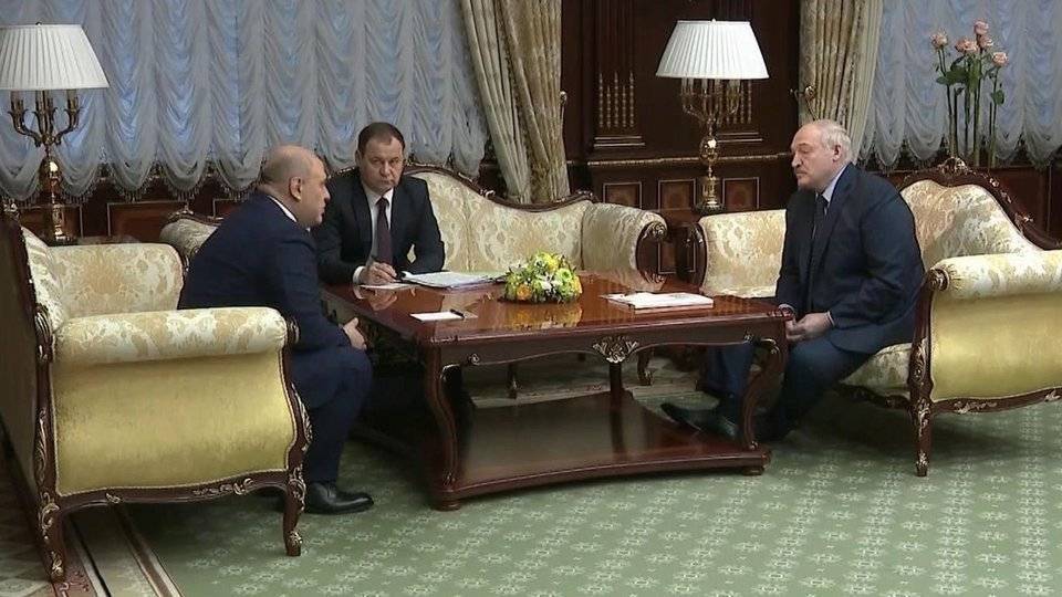 Сотрудничество Москвы и Минска обсудили на встрече Михаил Мишустин и Александр Лукашенко