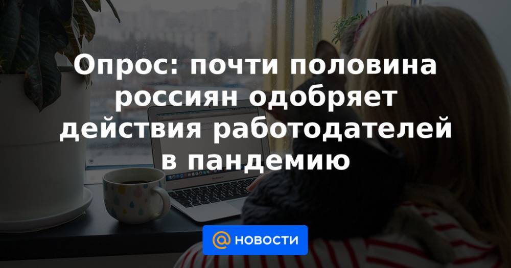 Опрос: почти половина россиян одобряет действия работодателей в пандемию