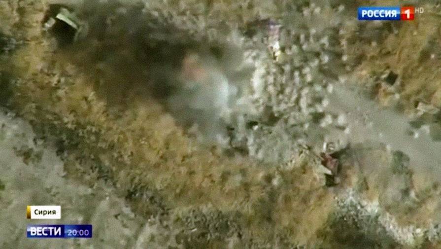 Появилось видео уничтожения боевиков в Сирии российским дроном-камикадзе