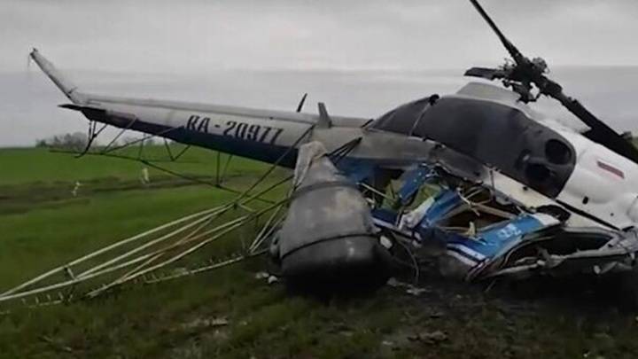 Названа предварительная причина крушения вертолета на Кубани