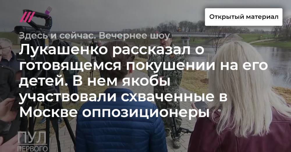 Лукашенко рассказал о готовящемся покушении на его детей. В нем якобы участвовали схваченные в Москве оппозиционеры