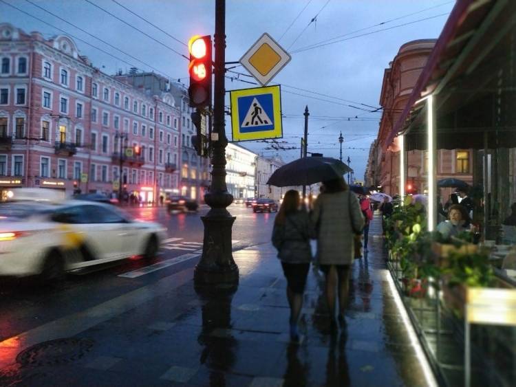 Дождь и похолодание ожидаются с 21 апреля в Санкт-Петербурге