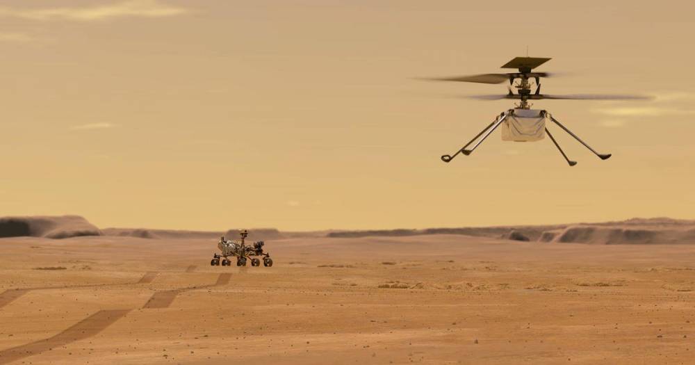 Первые летные испытания вертолета NASA начались на Марсе