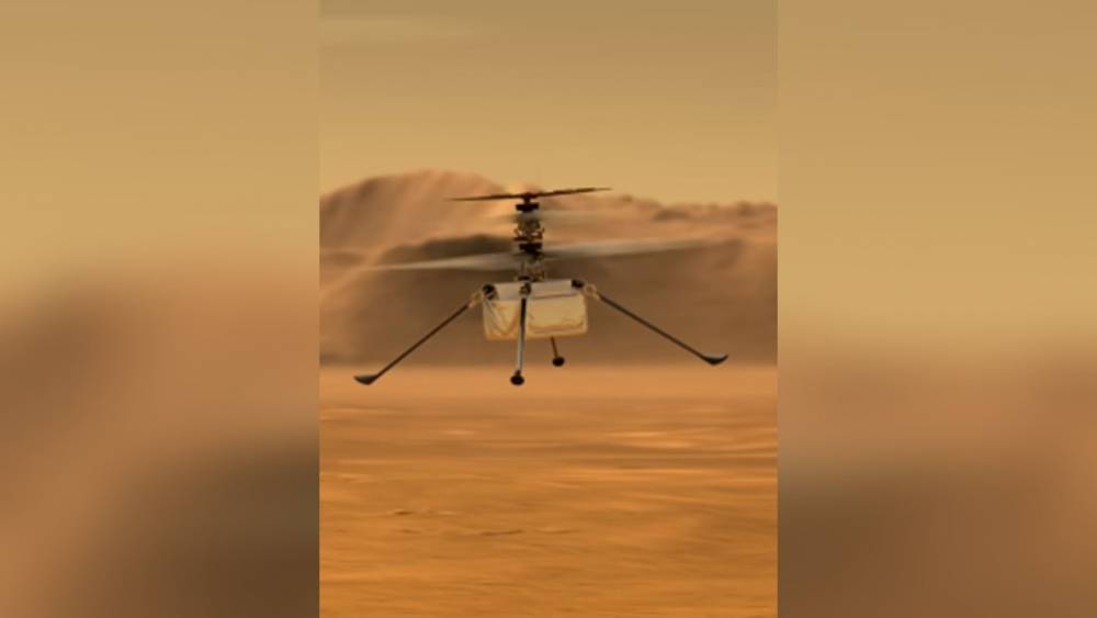 NASA провело первые испытания вертолета-беспилотника Ingenuity на Марсе