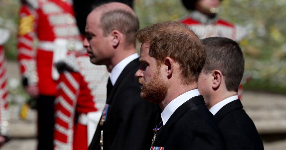 Эксперты, читающие по губам, пересказали разговор принцев Уильям и Гарри на похоронах деда