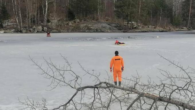Житель Ленобласти погиб, провалившись под лед реки Вуокса