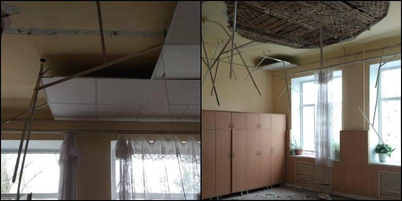 В Краснодарском крае детей привалило потолком в школе - фото - ТЕЛЕГРАФ