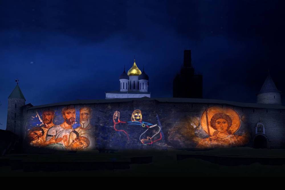 Лазерное шоу в честь Александра невского проведут в Псковском кремле