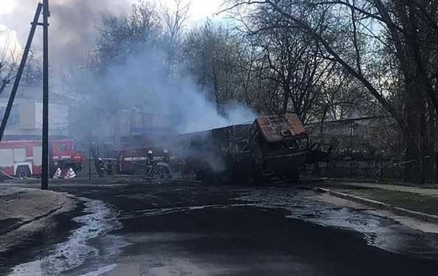 В Рубежном в воинской части произошел пожар