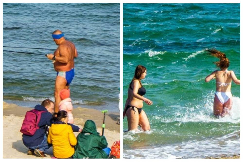 В Одессе отдыхающие открыли пляжный сезон: кадры разлетелись по сети