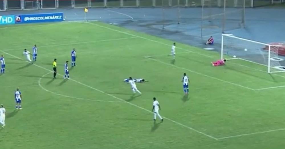 Самый нелепый автогол в истории: травмированный игрок, лежа на газоне, забил мяч в свои ворота (видео)