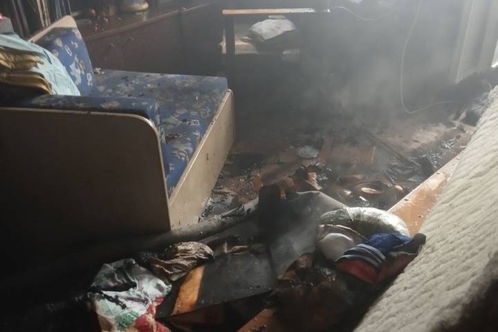 Казанец отравился продуктами горения во время пожара в квартире