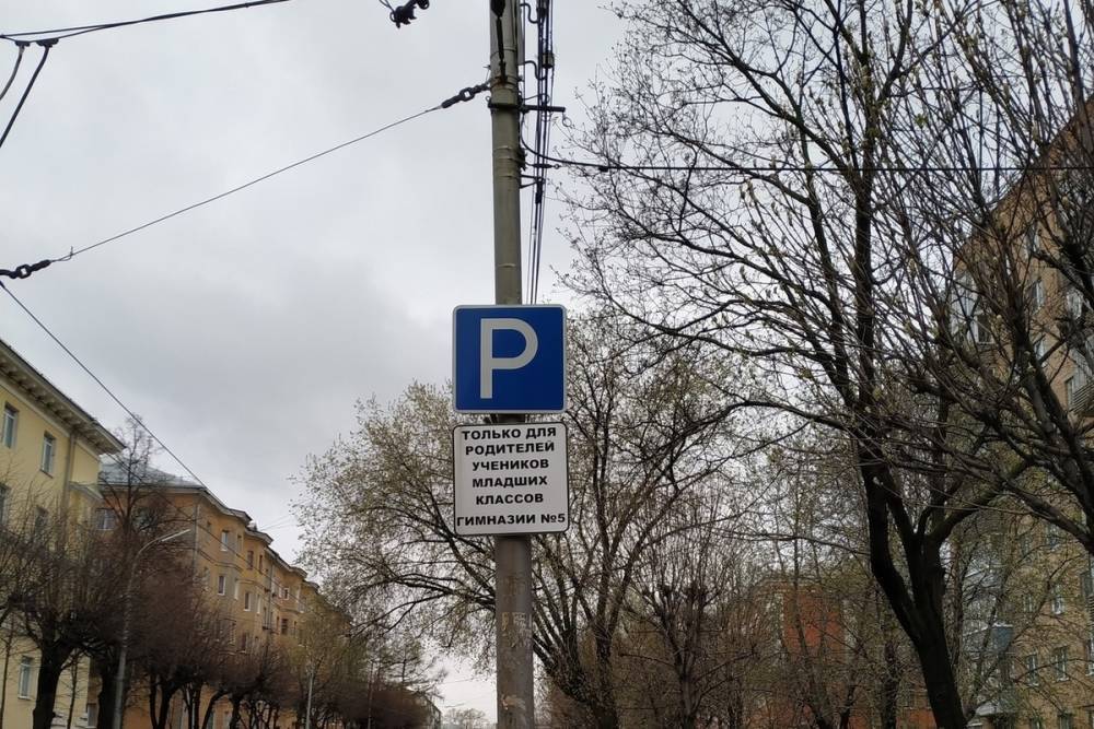 Рязанцы возмутились «родительской» парковкой на улице Гагарина