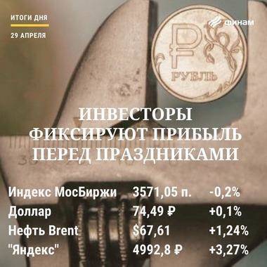 Итоги четверга, 29 апреля: Рынок РФ проявил осторожность