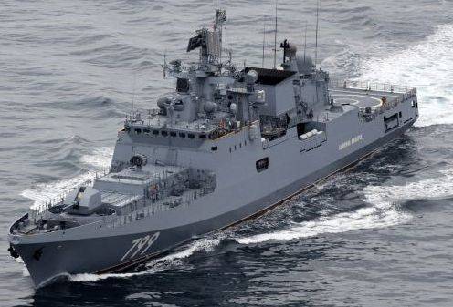 Курьез: фрегат ВМФ России чуть не затонул от своей ракеты. ВИДЕО