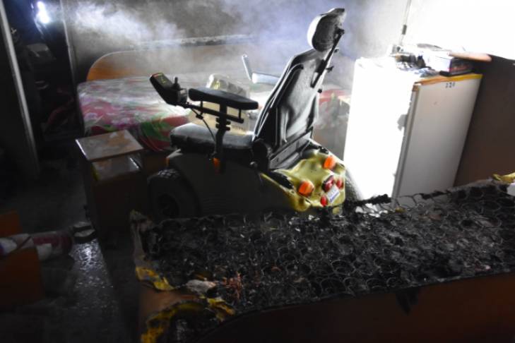 Во время пожара в одесском санатории тяжелые ожоги получил пациент-инвалид