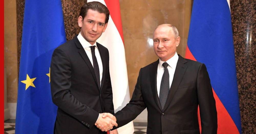 Путин и канцлер Австрии обсудили борьбу с коронавирусом и другое сотрудничество