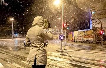 В хорватском Сплите впервые почти за 30 лет в апреле выпал снег