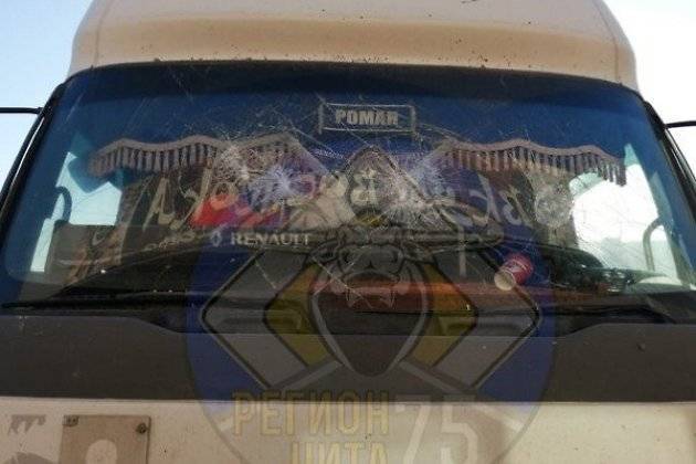 Неизвестный мужчина разбил топором лобовые стёкла двух грузовиков на парковке в Чите