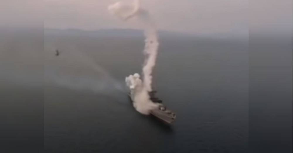 Російський фрегат ледь не підстрелив себе власною ракетою: інцидент потрапив на відео