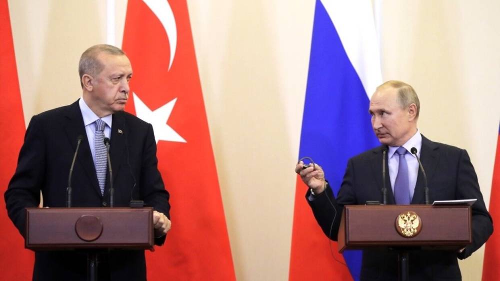 Эрдоган на переговорах с Путиным заявил о необходимости "преподать урок" Израилю