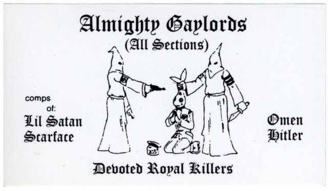 Визитные карточки чикагских банд в 70-80-е: «Удолбанные ярдеры», «Гейлорды» и «Всемогущие адские дьяволы»