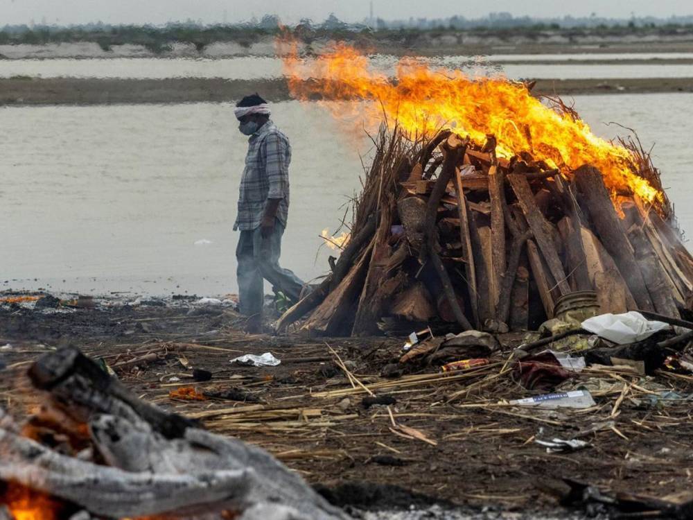 Ковид в Индии: из реки Ганг вылавливают десятки трупов
