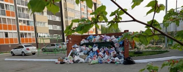 В новом микрорайоне Челябинска больше недели не вывозят мусор