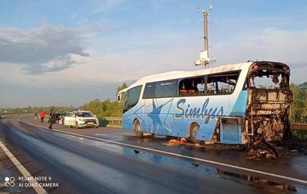 Во Львовской области произошел пожар в рейсовом автобусе