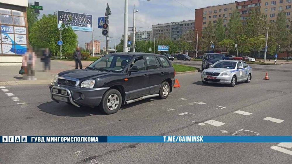 Девочка на электросамокате попала под машину на улице Матусевича в Минске