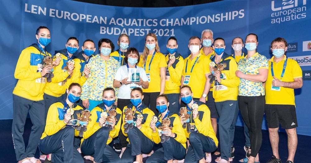Историческое достижение: сборная Украины по синхронному плаванию с рекордом завершила Чемпионат Европы