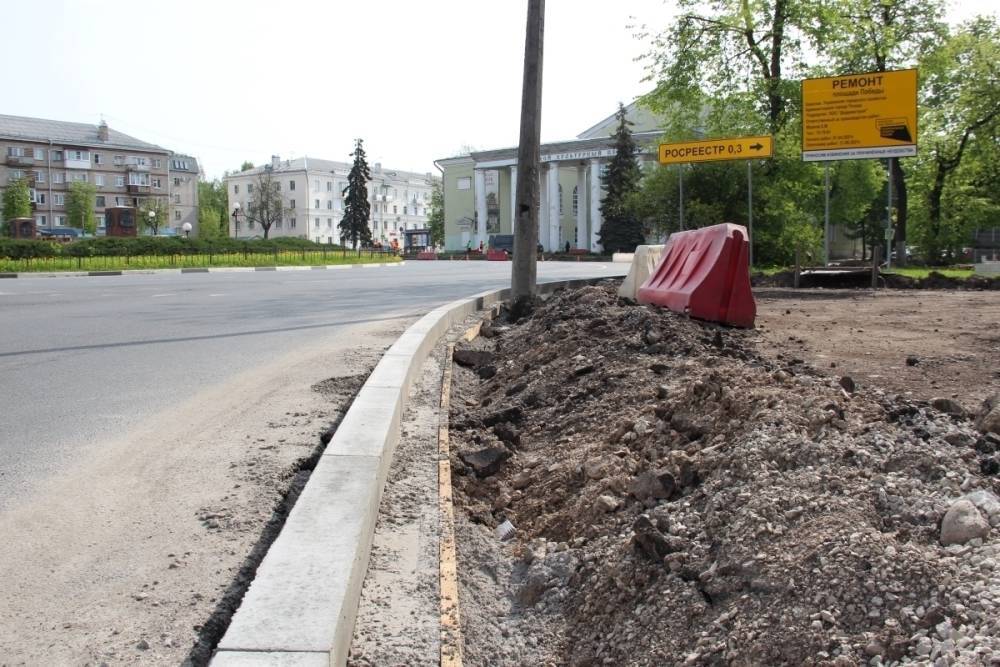 В Пскове стартовал ремонт на площади Победы