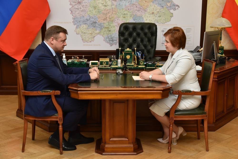 Любимов провел рабочую встречу с мэром Рязани Еленой Сорокиной