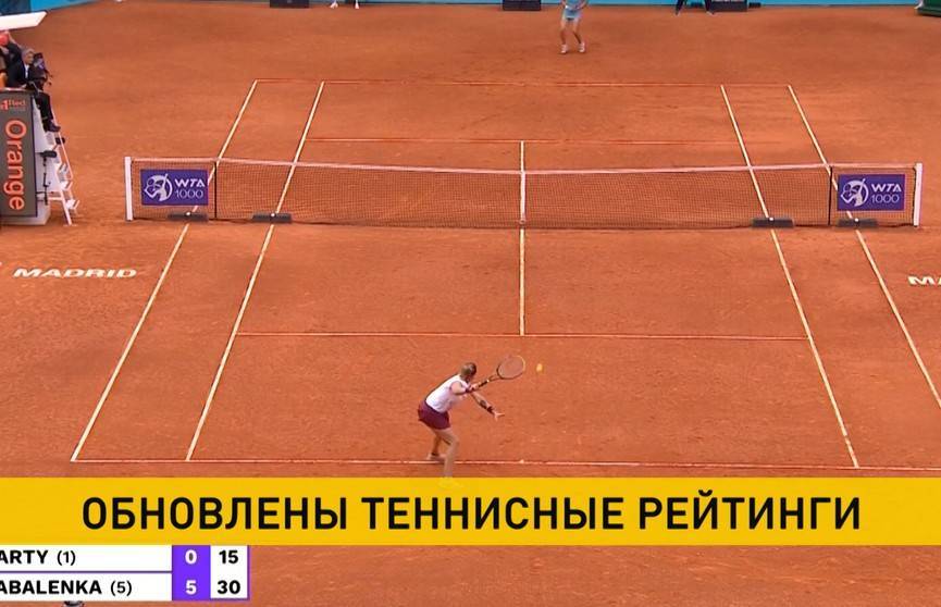 Обновлены мировые теннисные рейтинги. Белорусы сохранили свои позиции