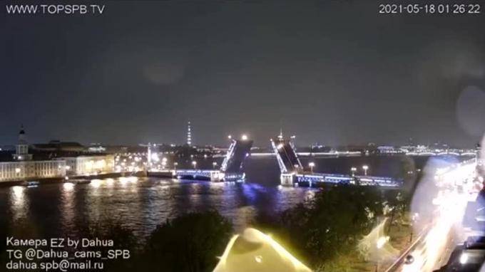 Видео: ночью в Петербурге молния ударила в телебашню