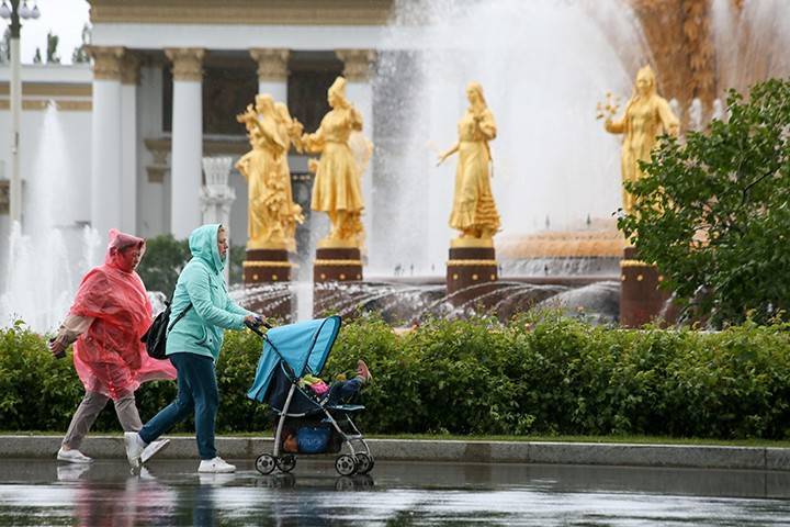 Синоптики предупредили москвичей о дождях и грозе 19 мая
