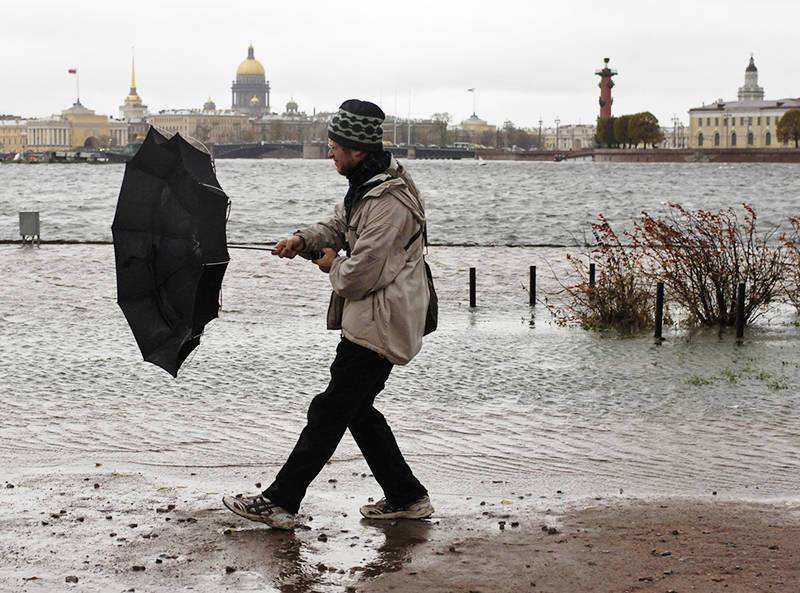 В Петербурге устраняют последствия урагана