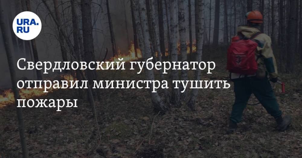 Свердловский губернатор отправил министра тушить пожары. Фото