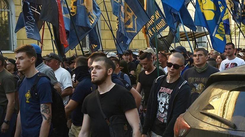 Украинские националисты устроили марш в годовщину трагедии в Одессе