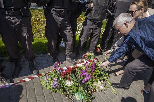 В Одессе почтили память погибших 2 мая 2014 года в Доме профсоюзов