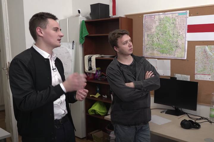 Бывший главный редактор Телеграм-канала Nexta Протасевич задержан в Минске