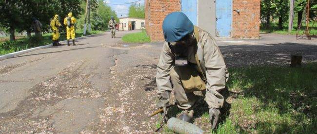 Оккупанты «ДНР» в Горловке тренировались устранять химические угрозы