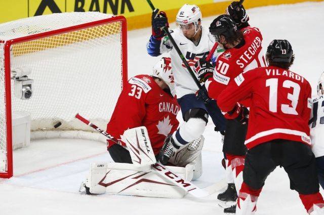 Сборная США победила Канаду в матче ЧМ по хоккею