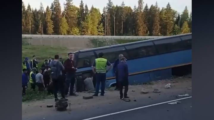 ЧП. В аварии пассажирского автобуса под Москвой погиб человек