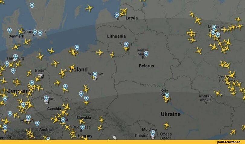 Кто больше не летает в Беларусь и избегает её воздушного пространства?